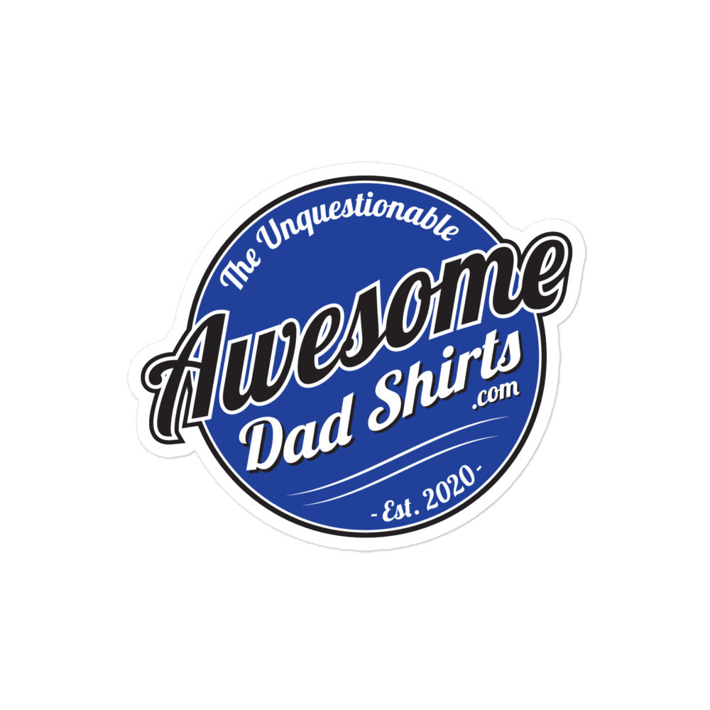 Awesome Dad Shirts   Bubble-free Sticker